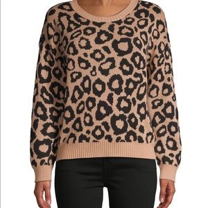 BCBGMAXAZRIA Leopard-Print Sweater *Brand New